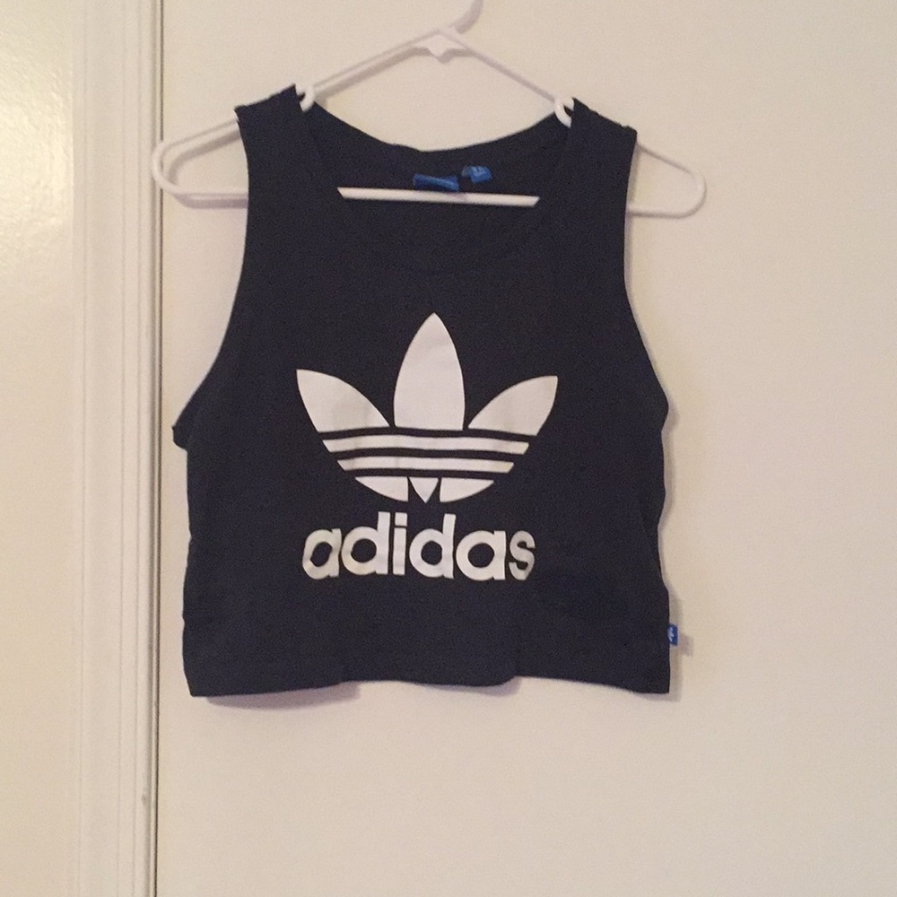 Adidas cropped tank top